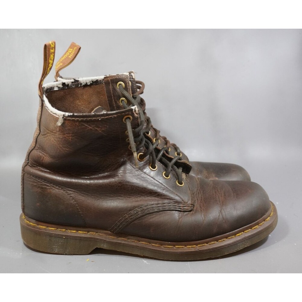 Dr Martens 1460 Crazy Horse Leather Lace Up Boots Men’s 11 Brown 8-Eye 11822203